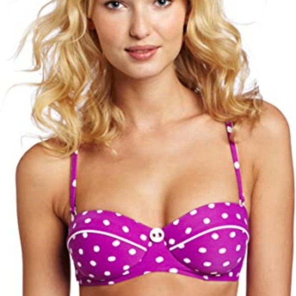 Seafolly Australia La Vita Bustier Orchid Purple - Picture 2 of 12